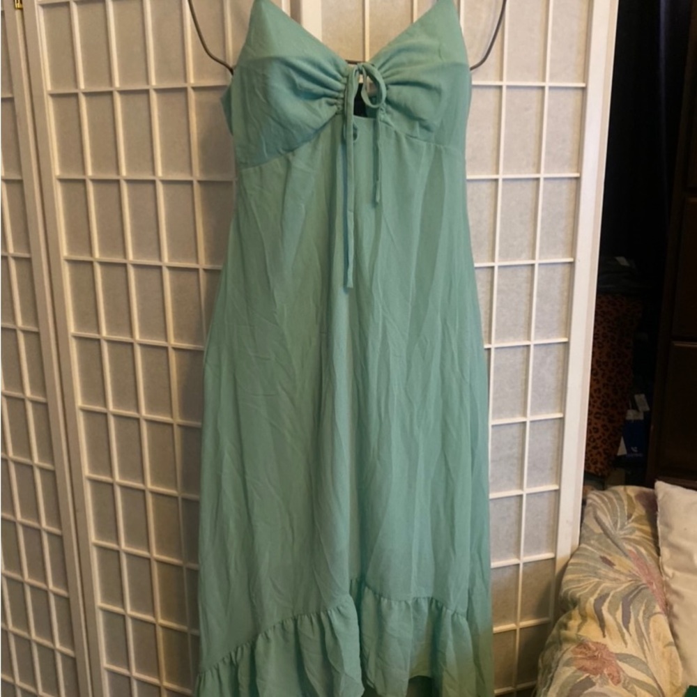 Elegant Teal Maxi Dress